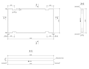 Плита дорожная 1П30.18-30 ГОСТ 21924.0-84